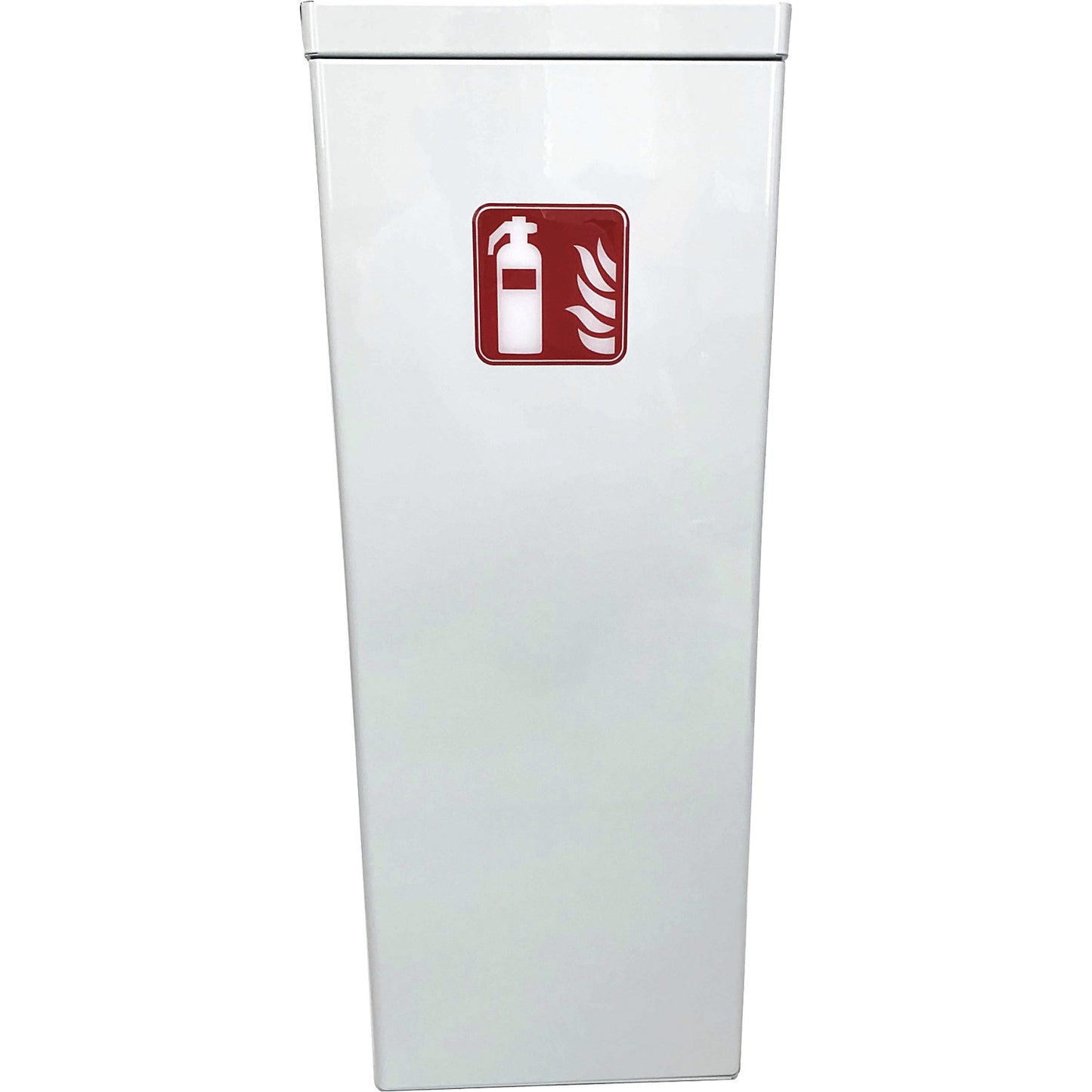 Fire extinguisher protection cabinet, HxWxD 800 x 230 x 300 mm, for 6/12 kg, white.