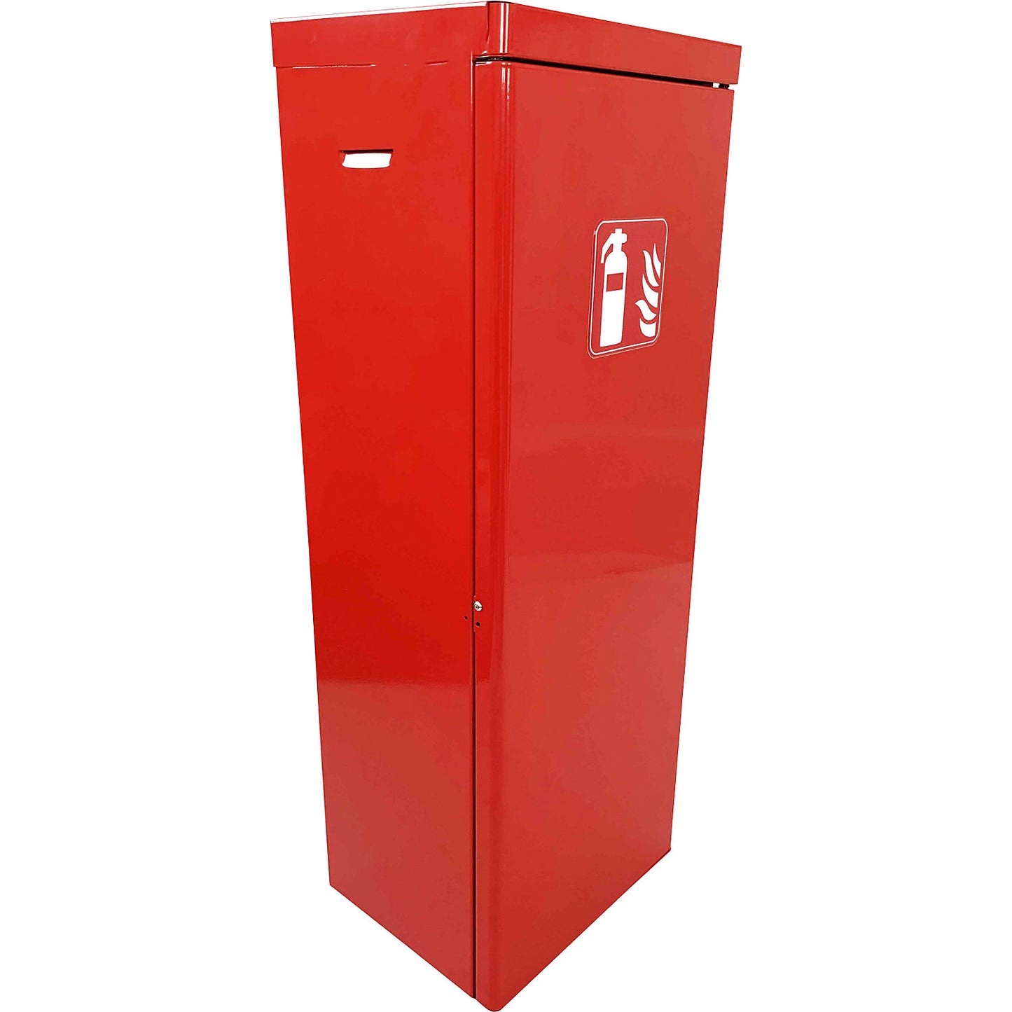Fire extinguisher protection cabinet, HxWxD 800 x 230 x 300 mm, for 6/12 kg, red.
