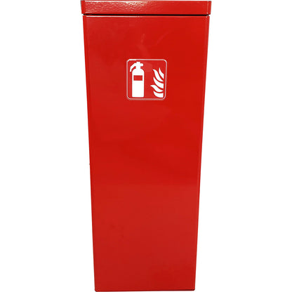 Fire extinguisher protection cabinet, HxWxD 800 x 230 x 300 mm, for 6/12 kg, red.