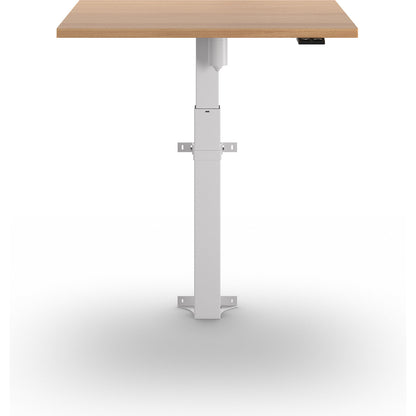 Atlanta 1-column desk, wall-mounted, WxD 800 x 600 mm, white, beech.