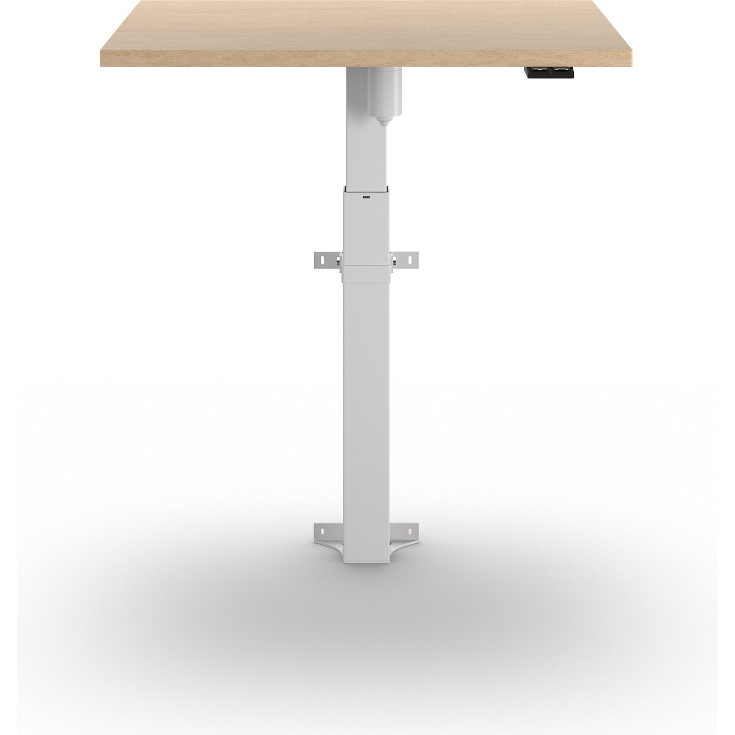 Atlanta 1-column desk, wall-mounted, WxD 800 x 600 mm, white, birch.
