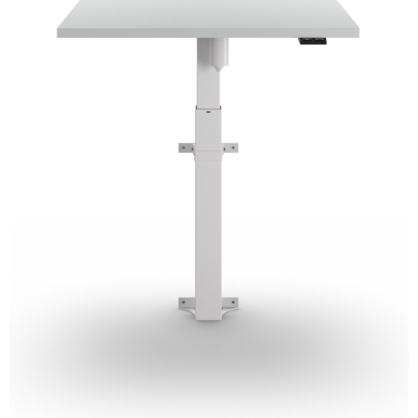 Atlanta 1-column desk, wall-mounted, WxD 800 x 600 mm, white, light grey.