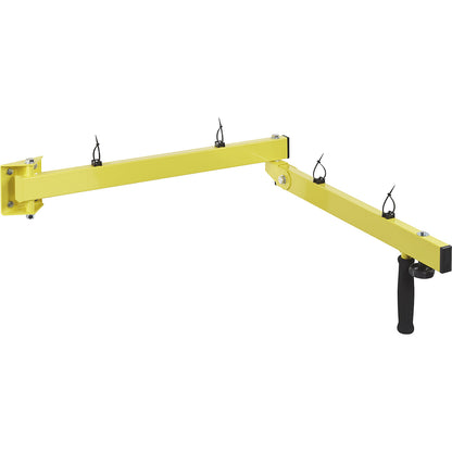 Support arm, aluminium, yellow, LxW 1310 x 50.
