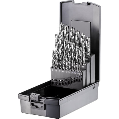 Wood drill bit set, HSS-g - PREMIUM, 25 pieces.