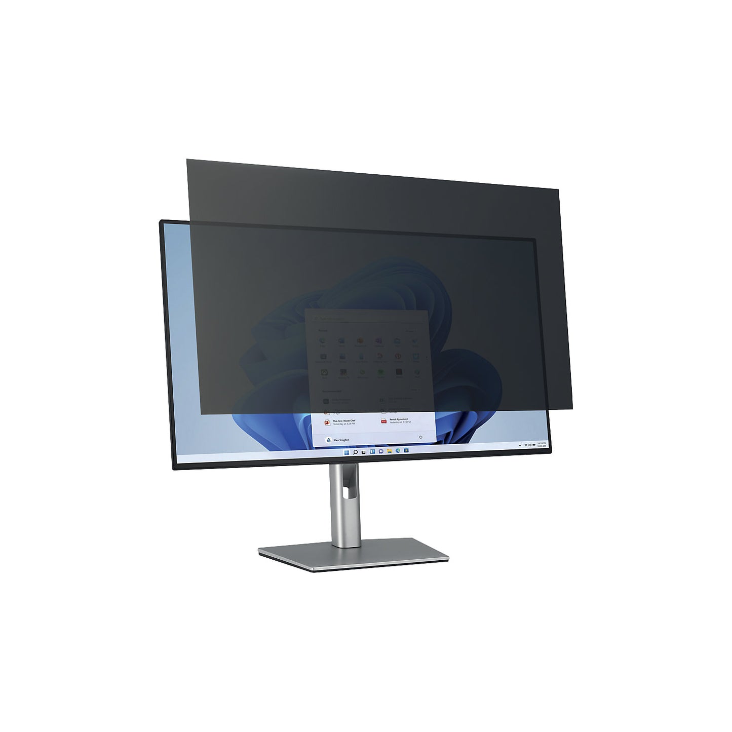 Privacy filter, black, WxH 474 x 296 mm, 22 inches.