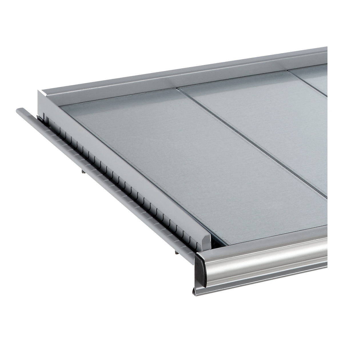 Pull-out shelf for ESD heavy-duty cabinet, HxWxD 75 x 918 x 459 mm, max. load 200 kg, light grey RAL 7035.