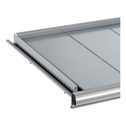 Pull-out shelf for ESD heavy-duty cabinet, HxWxD 75 x 918 x 459 mm, max. load 200 kg, light grey RAL 7035.