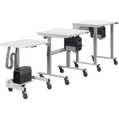 PowerX Move workstation, for battery operation, ESD model, WxD 800 x 600 mm.