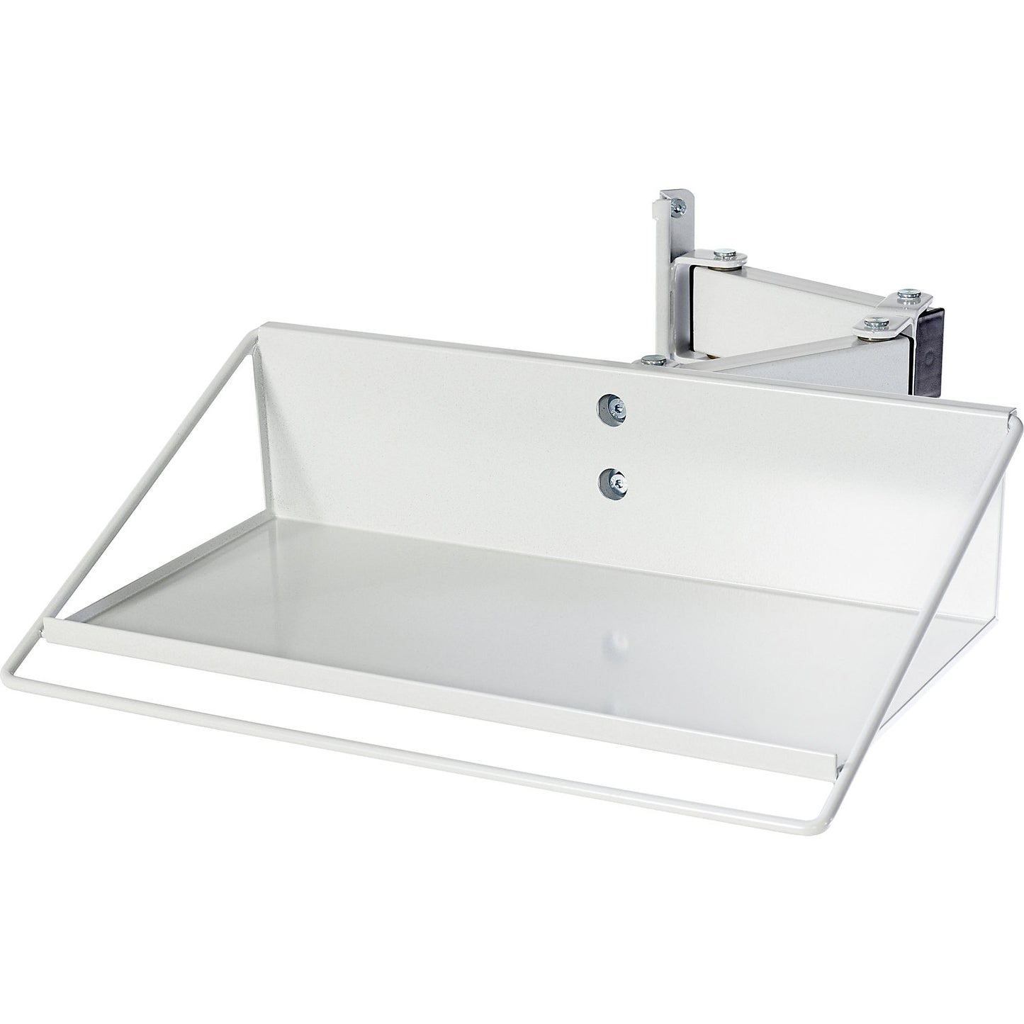 Equipment shelf, with small double arm, ESD, max. 15 kg.
