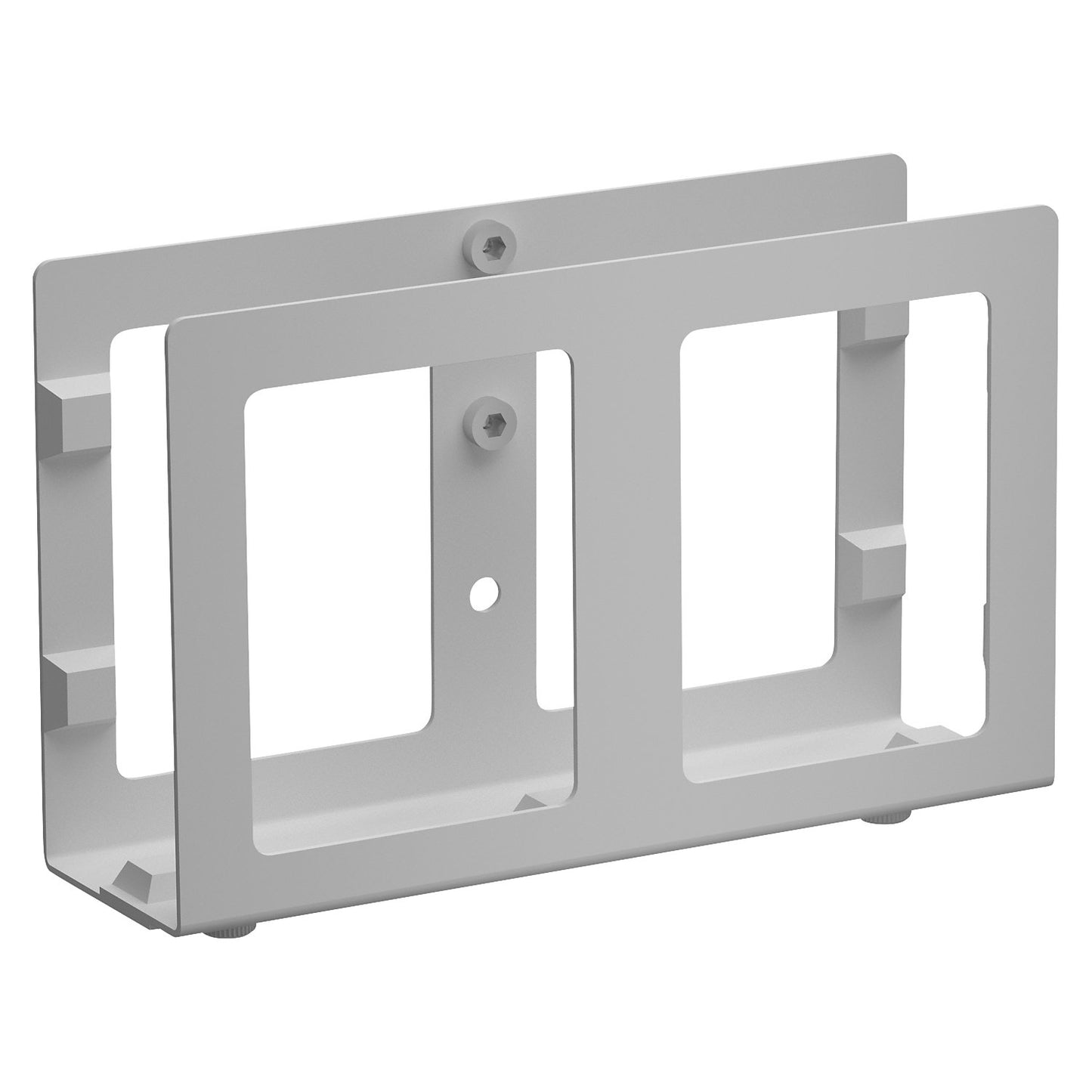 PC holder, narrow, for thin client, max. height 220 mm.