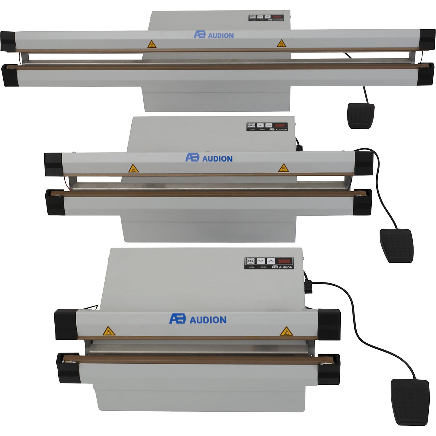 Industrial Sealmaster 620 impulse sealer, with foot pedal, sealing seam LxW 620 x 5 mm.