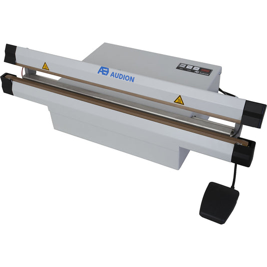 Industrial Sealmaster 620 impulse sealer, with foot pedal, sealing seam LxW 620 x 5 mm.