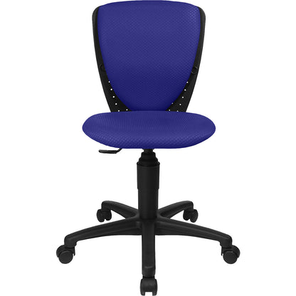 HIGH S'COOL office chair, without arm rests, blue.