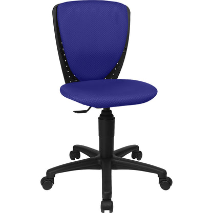 HIGH S'COOL office chair, without arm rests, blue.