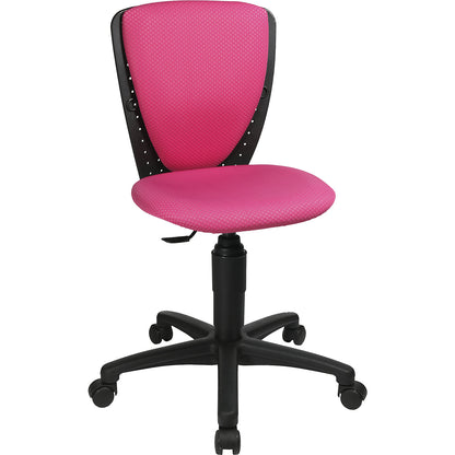 HIGH S'COOL office chair, without arm rests, pink.