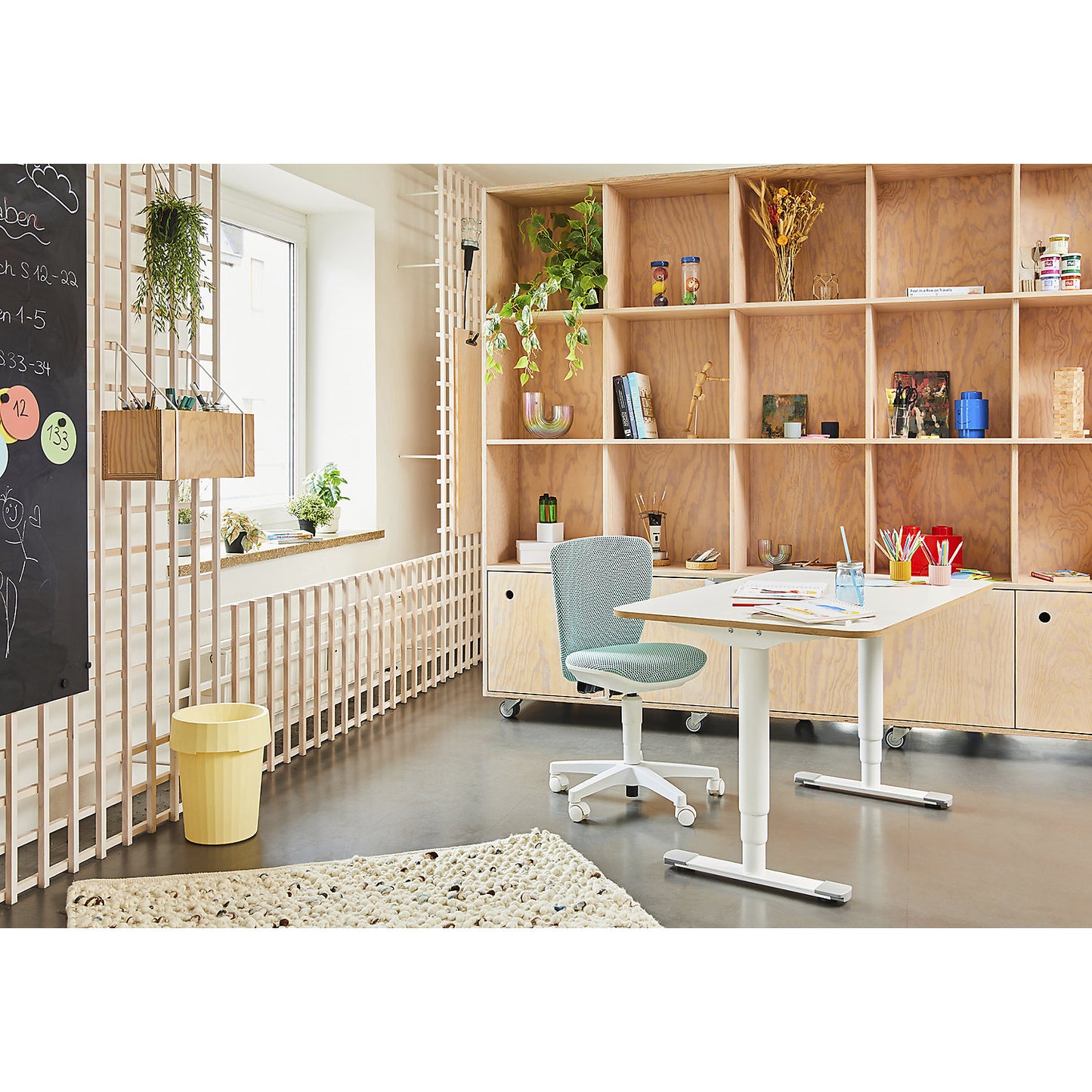Sitness Home S'cool office chair, without arm rests, grey.