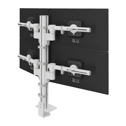 Viewgo Modular monitor arm, height adjustment 645 mm, for 4 monitors, white.