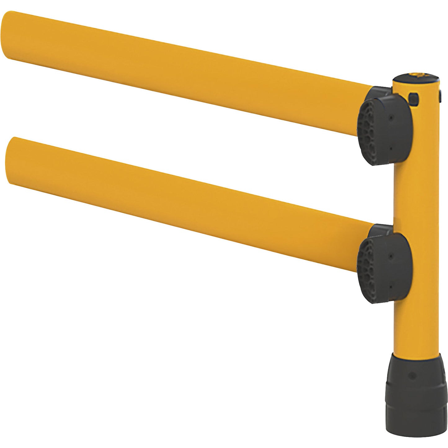L-Line crash protection railing, LxWxH 2438 x 205 x 1170 mm, corner extension.