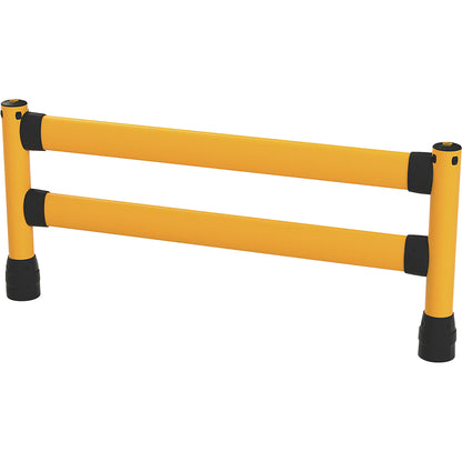L-Line crash protection railing, LxWxH 2438 x 205 x 1170 mm, starter set.