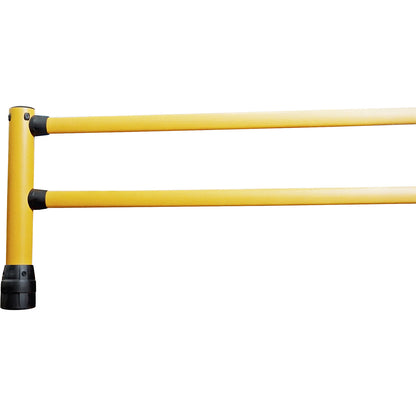 S-Line crash protection railing, LxWxH 2438 x 205 x 1170 mm, middle extension.