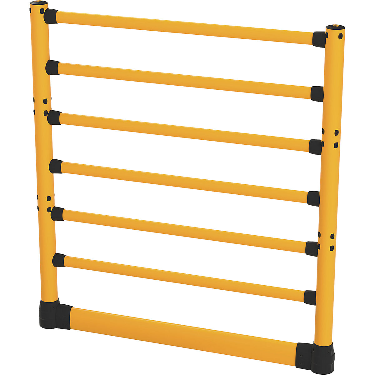 H-Line crash protection railing with forklift guard, LxWxH 2438 x 205 x 2870 mm, starter set.