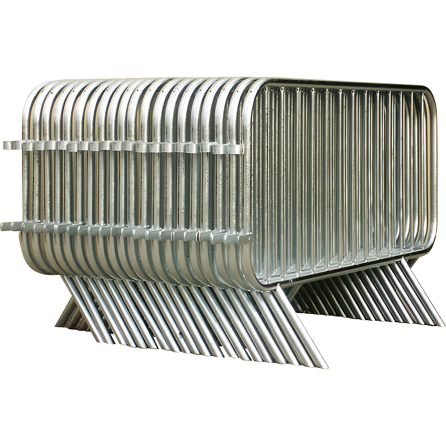 Ecobar® barrier fence, hot dip galvanised, pallet with pack of 25 items, length 1980 mm, tube Ø 35 mm.