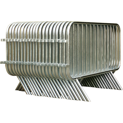 Ecobar® barrier fence, hot dip galvanised, pallet with pack of 25 items, length 1980 mm, tube Ø 35 mm.