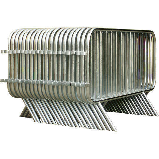 Ecobar® barrier fence, hot dip galvanised, pallet with pack of 25 items, length 1980 mm, tube Ø 35 mm.