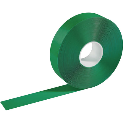 DURALINE® floor marking tape, width 50 mm, thickness 0.5 mm, green.