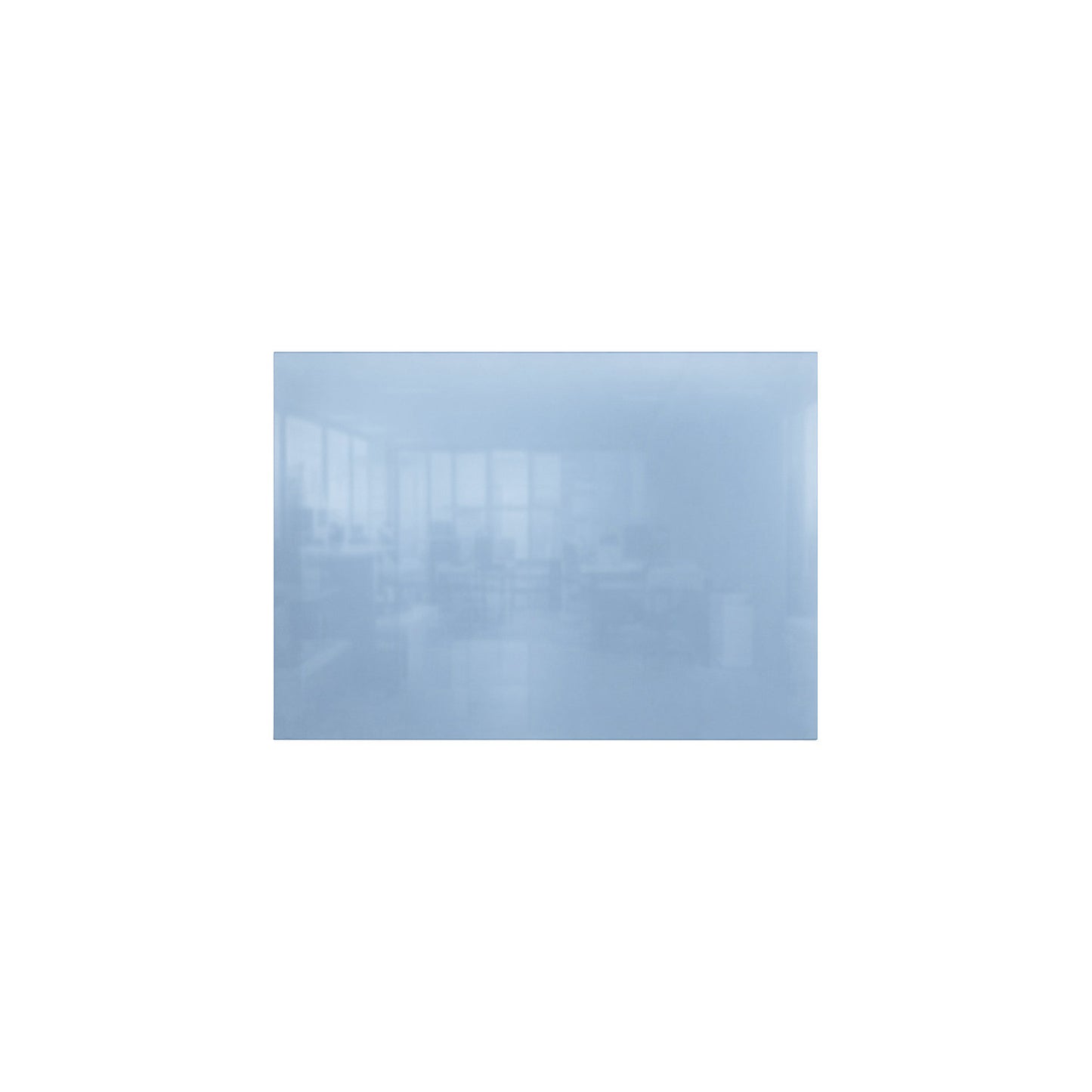 Glassboard Sharp, HxD 980 x 4 mm, frameless, width 1480 mm, blue.