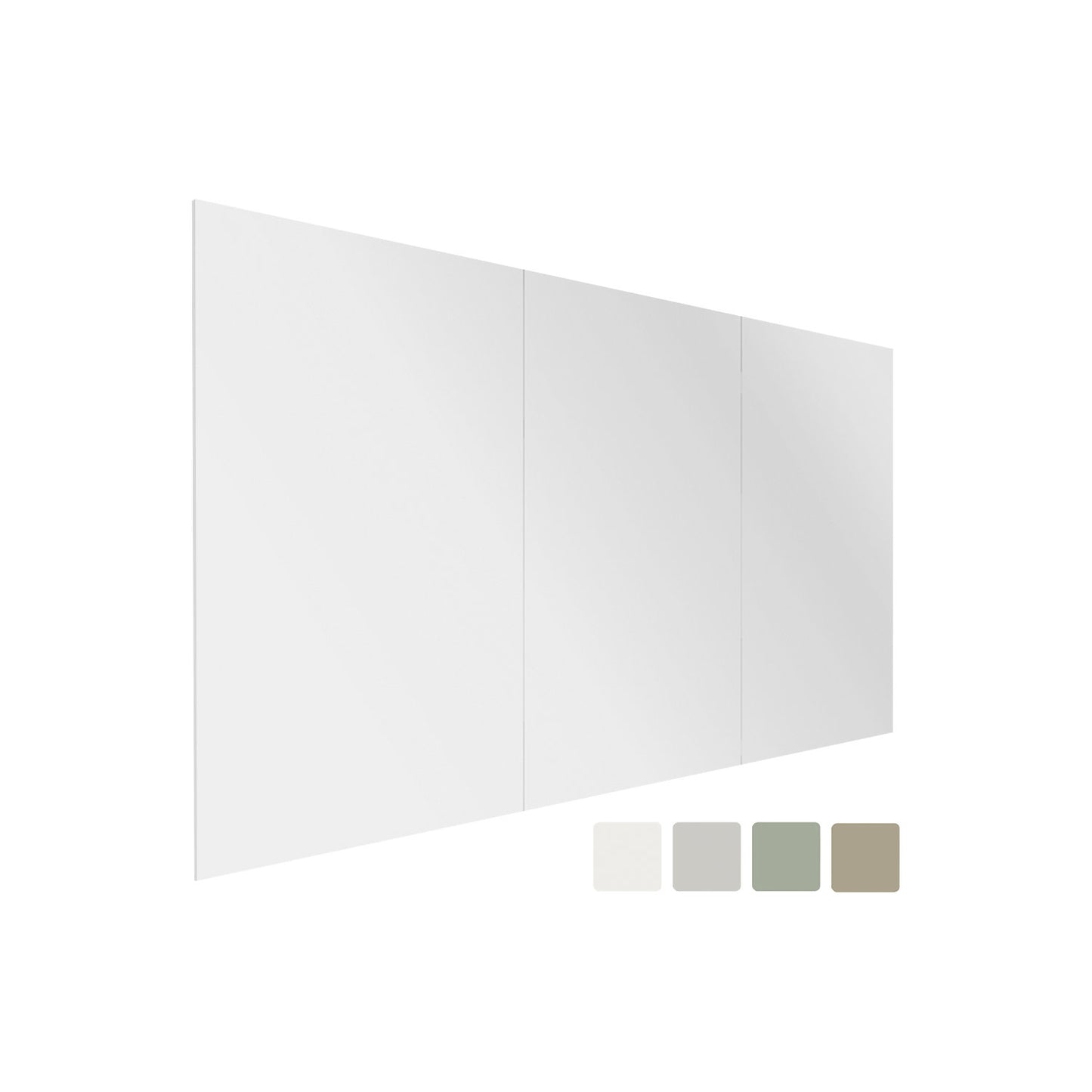 Design XXL-Whiteboard Sharp Wall, HxD 1980 x 10 mm, frameless, width 3920 mm, brown.