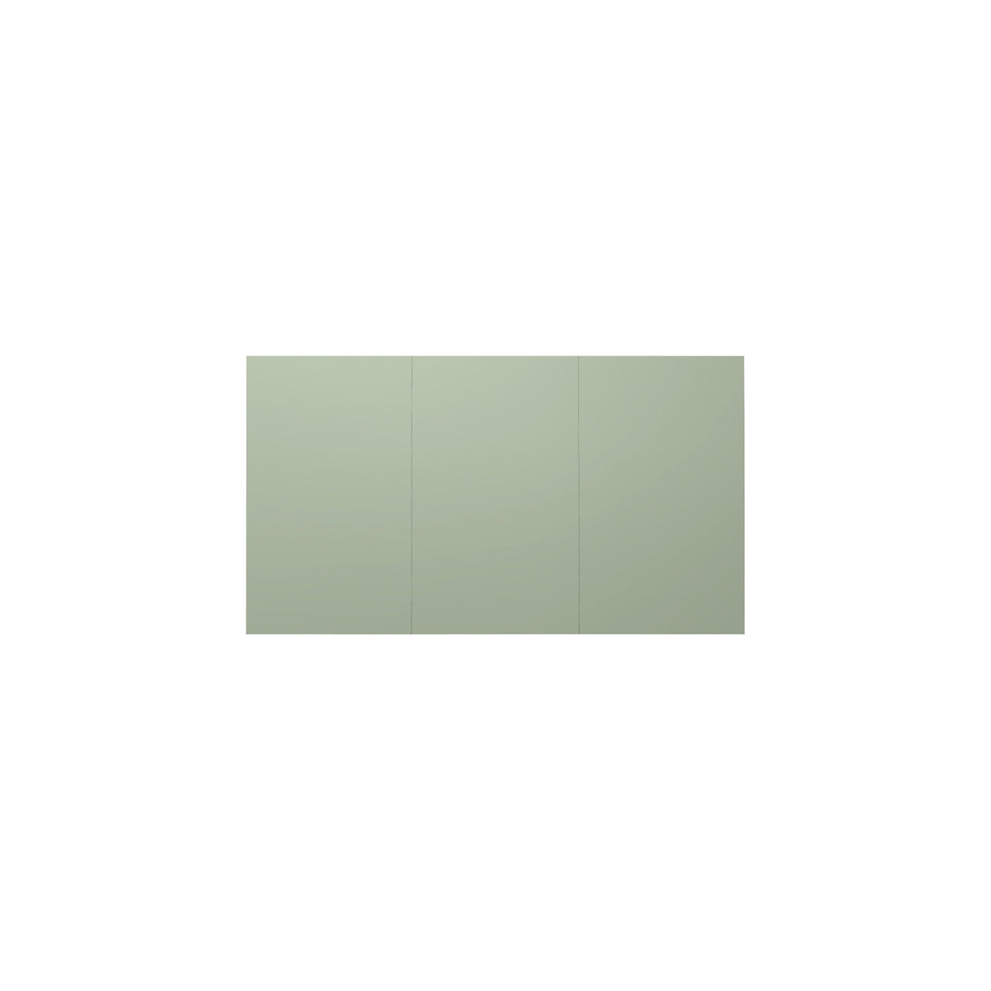 Design XXL-Whiteboard Sharp Wall, HxD 1980 x 10 mm, frameless, width 2940 mm, green.