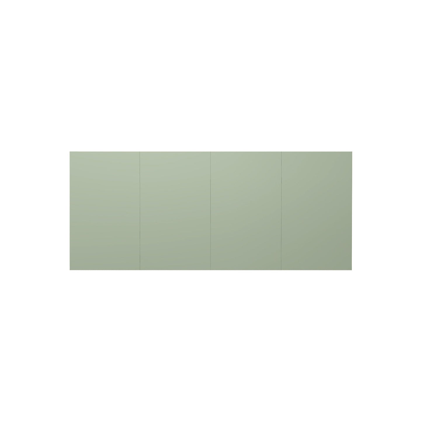 Design XXL-Whiteboard Sharp Wall, HxD 1980 x 10 mm, frameless, width 3920 mm, green.
