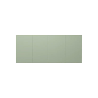 Design XXL-Whiteboard Sharp Wall, HxD 1980 x 10 mm, frameless, width 3920 mm, green.