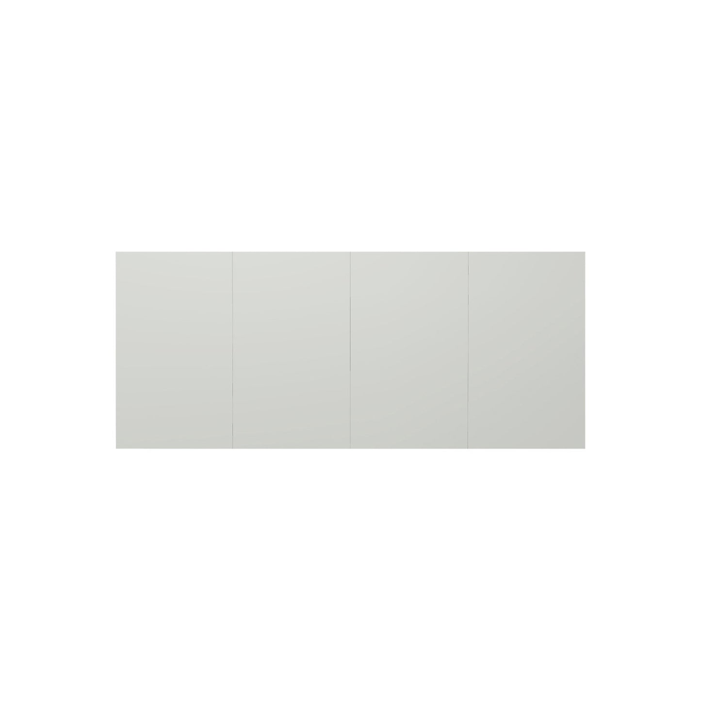 Design XXL-Whiteboard Sharp Wall, HxD 1980 x 10 mm, frameless, width 3920 mm, grey.