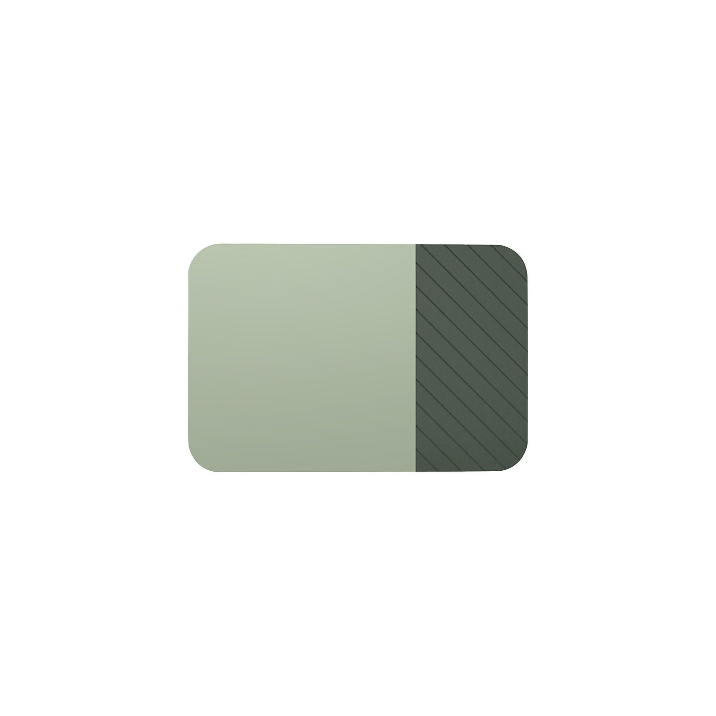 Whiteboard Curve Combi, HxD 1980 x 10 mm, frameless, width 1960 mm, green.