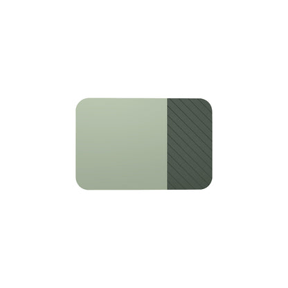 Whiteboard Curve Combi, HxD 1980 x 10 mm, frameless, width 1960 mm, green.