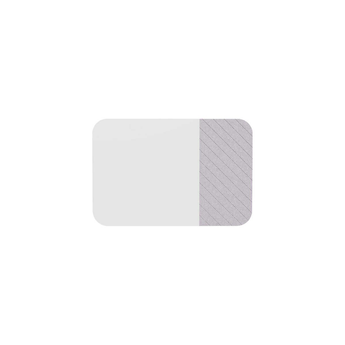 Whiteboard Curve Combi, HxD 1980 x 10 mm, frameless, width 1960 mm, white.