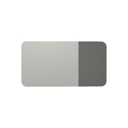 Whiteboard Curve Combi, HxD 1980 x 10 mm, frameless, width 2940 mm, grey.