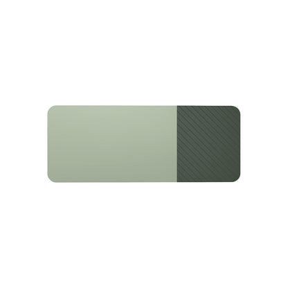 Whiteboard Curve Combi, HxD 1980 x 10 mm, frameless, width 3920 mm, green.