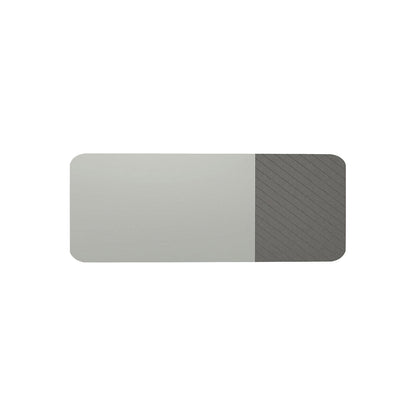 Whiteboard Curve Combi, HxD 1980 x 10 mm, frameless, width 3920 mm, grey.