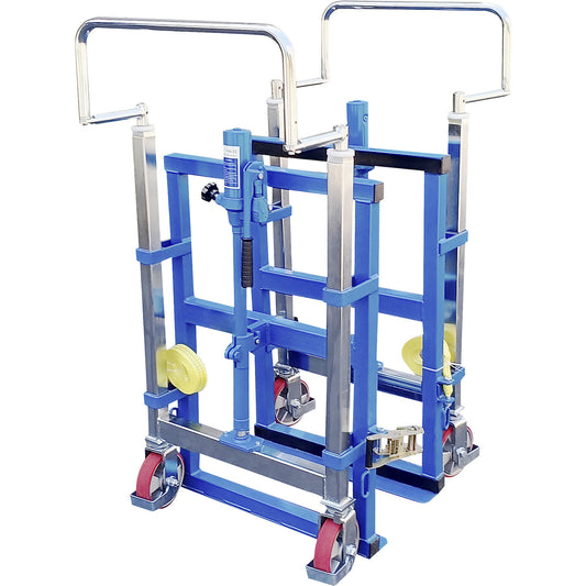 Furniture movers, manual, max. load 600 kg, pack of 2, lifting 300 mm.