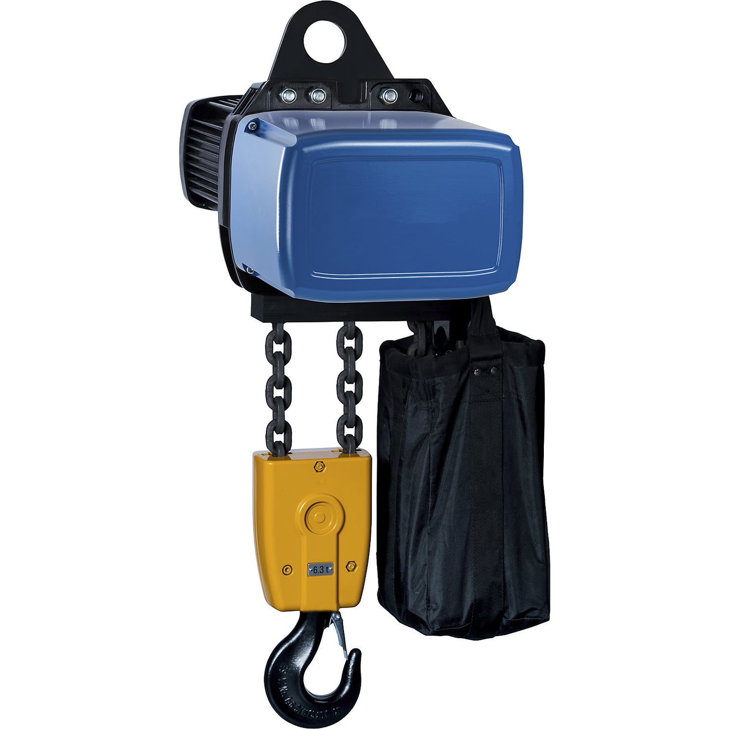 PEH electric chain hoist, with folding eyelet suspension, max. load 2500 kg, 1 leg.