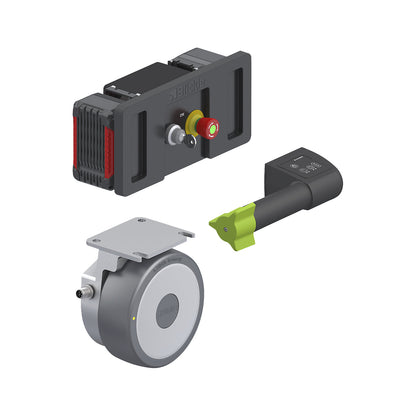 ErgoMove 500 drive system set, handle with rotary encoder, 5 km/h.