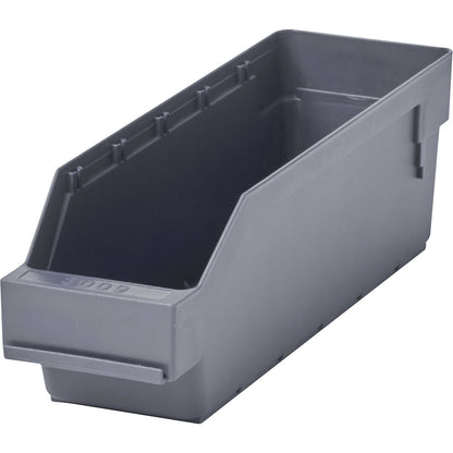Shelf bin made of highly impact resistant polypropylene, grey, LxWxH 300 x 90 x 95 mm, pack of 40.