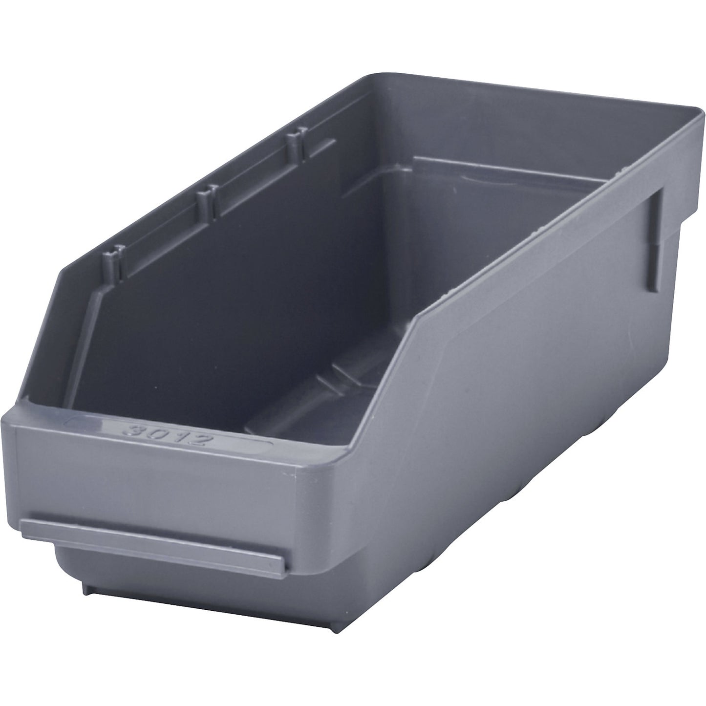 Shelf bin made of highly impact resistant polypropylene, grey, LxWxH 300 x 120 x 95 mm, pack of 30.