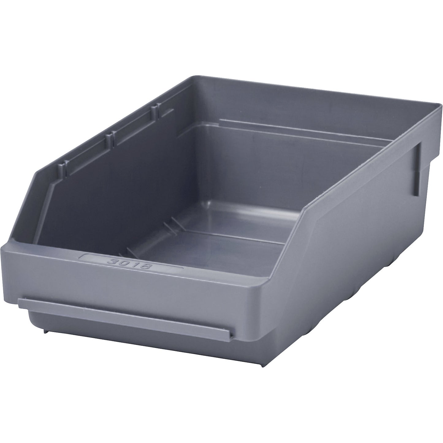 Shelf bin made of highly impact resistant polypropylene, grey, LxWxH 300 x 180 x 95 mm, pack of 20.
