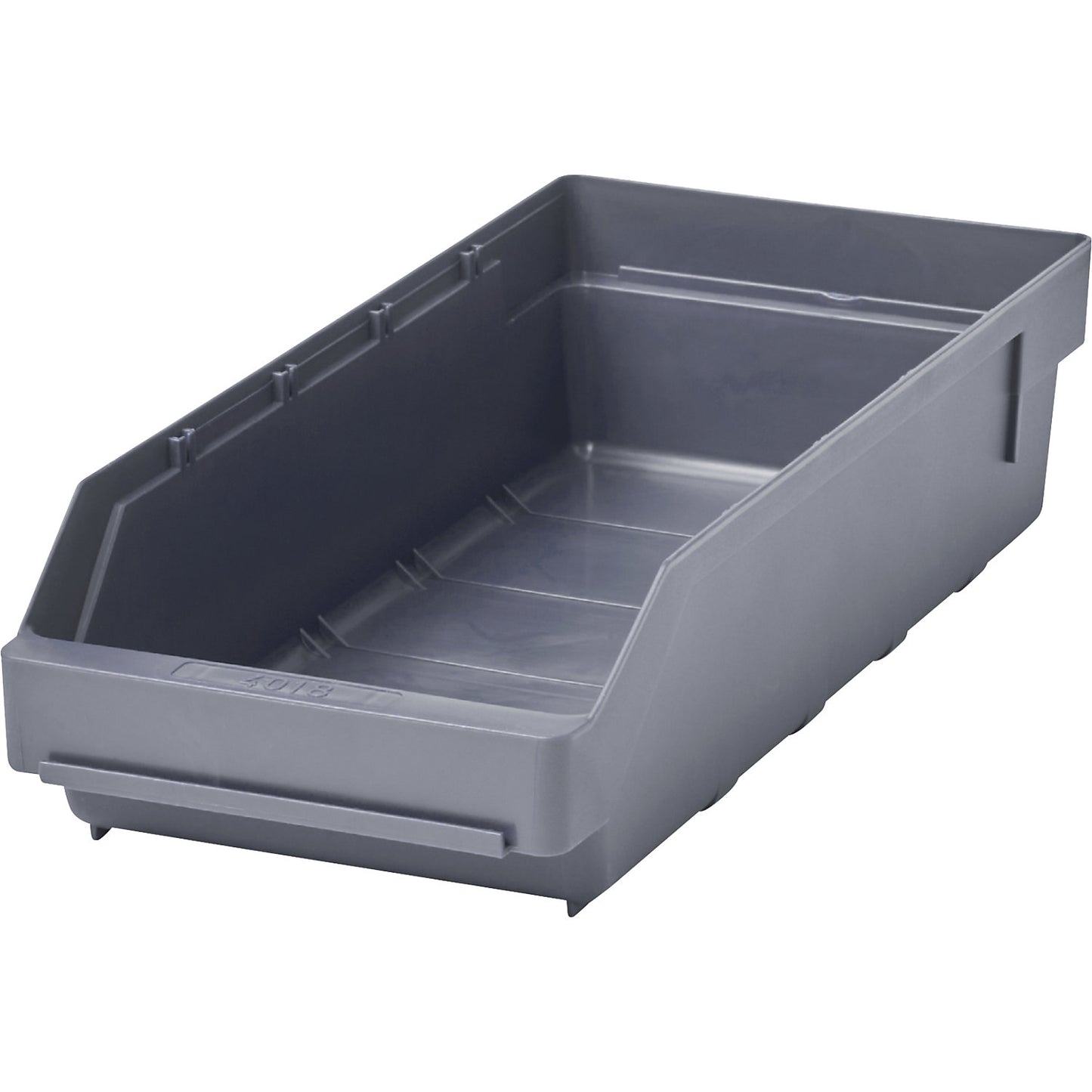 Shelf bin made of highly impact resistant polypropylene, grey, LxWxH 400 x 180 x 95 m, pack of 20.
