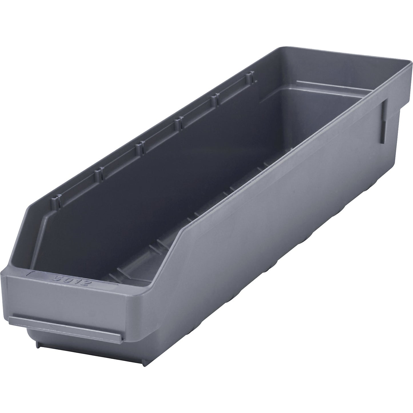 Shelf bin made of highly impact resistant polypropylene, grey, LxWxH 500 x 120 x 95 mm, pack of 30.