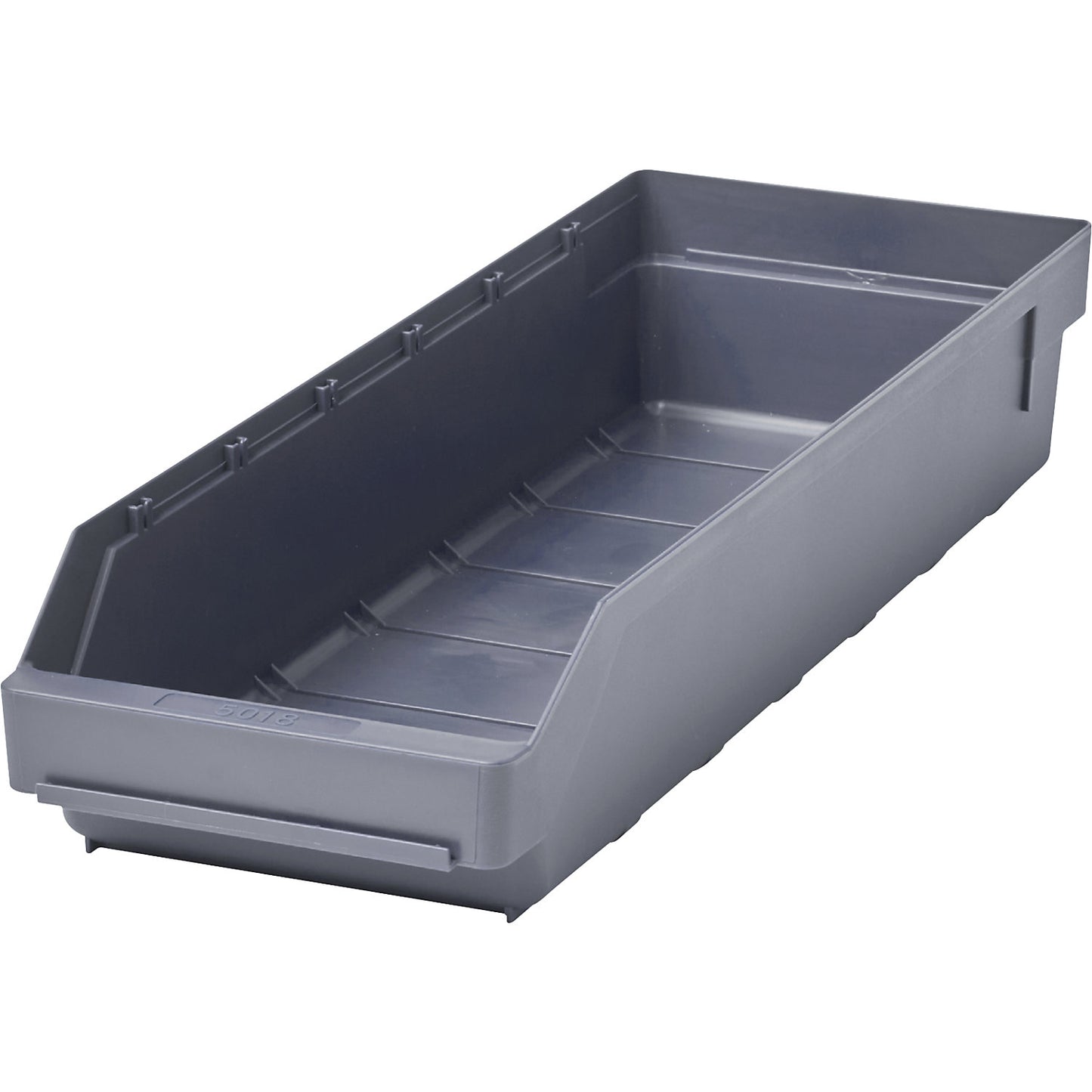 Shelf bin made of highly impact resistant polypropylene, grey, LxWxH 500 x 180 x 95 mm, pack of 20.